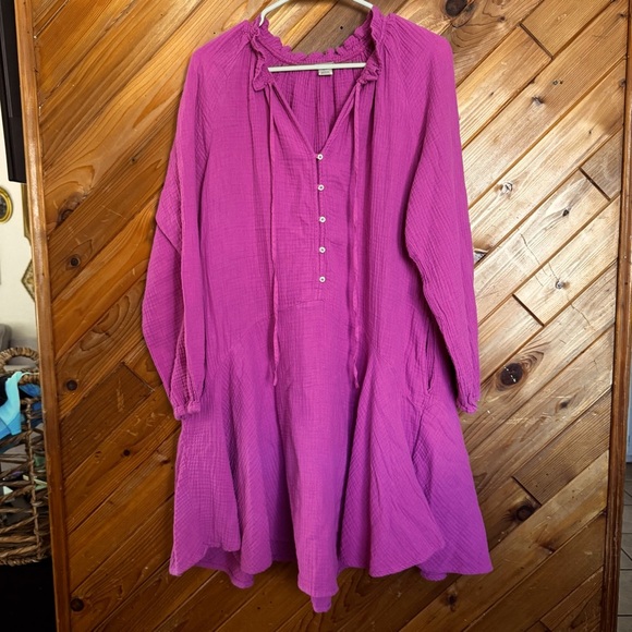 Magaschoni Purple Long-Sleeve Dress Size Medium - Picture 1 of 4